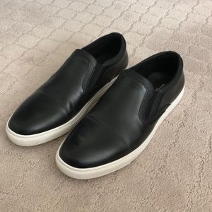 Mens Unlisted Slip on Sneakers Shoe Black Size 9